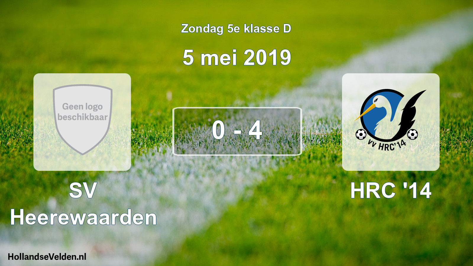 Total number of matches played: SV Heerewaarden - HRC '14 0 - 4 (5 May 2019)