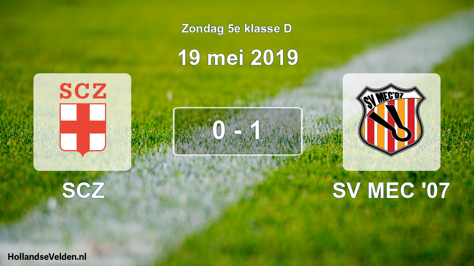 Total number of matches played: SCZ - SV MEC '07 0 - 1 (19 May 2019)