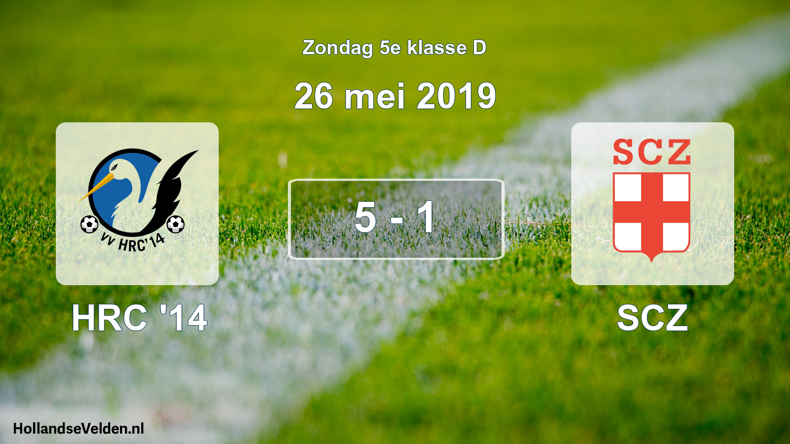 Total number of matches played: HRC '14 - SCZ 5 - 1 (26 May 2019)