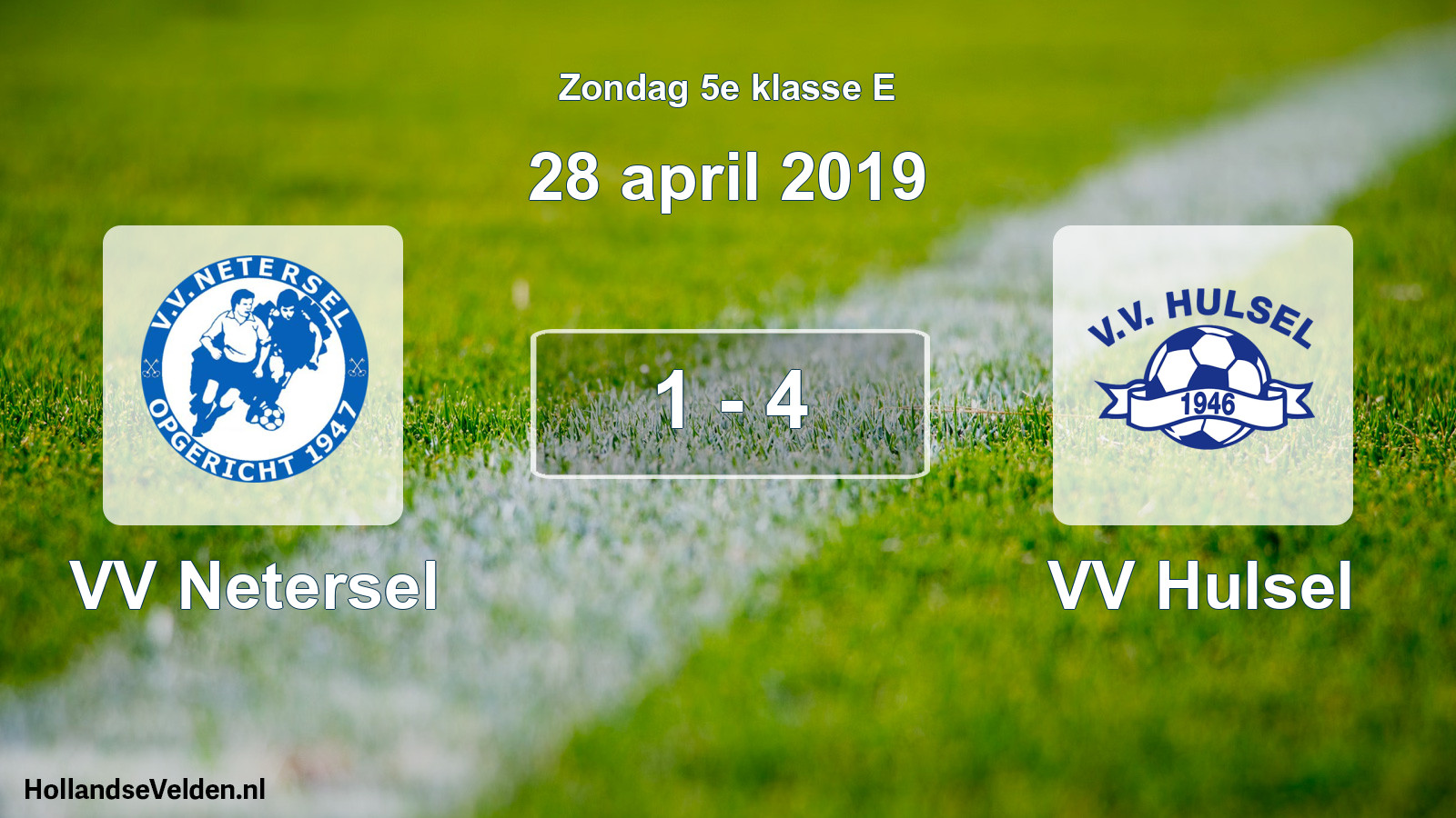 Total number of matches played: VV Netersel - VV Hulsel 1 - 4 (28 April 2019)