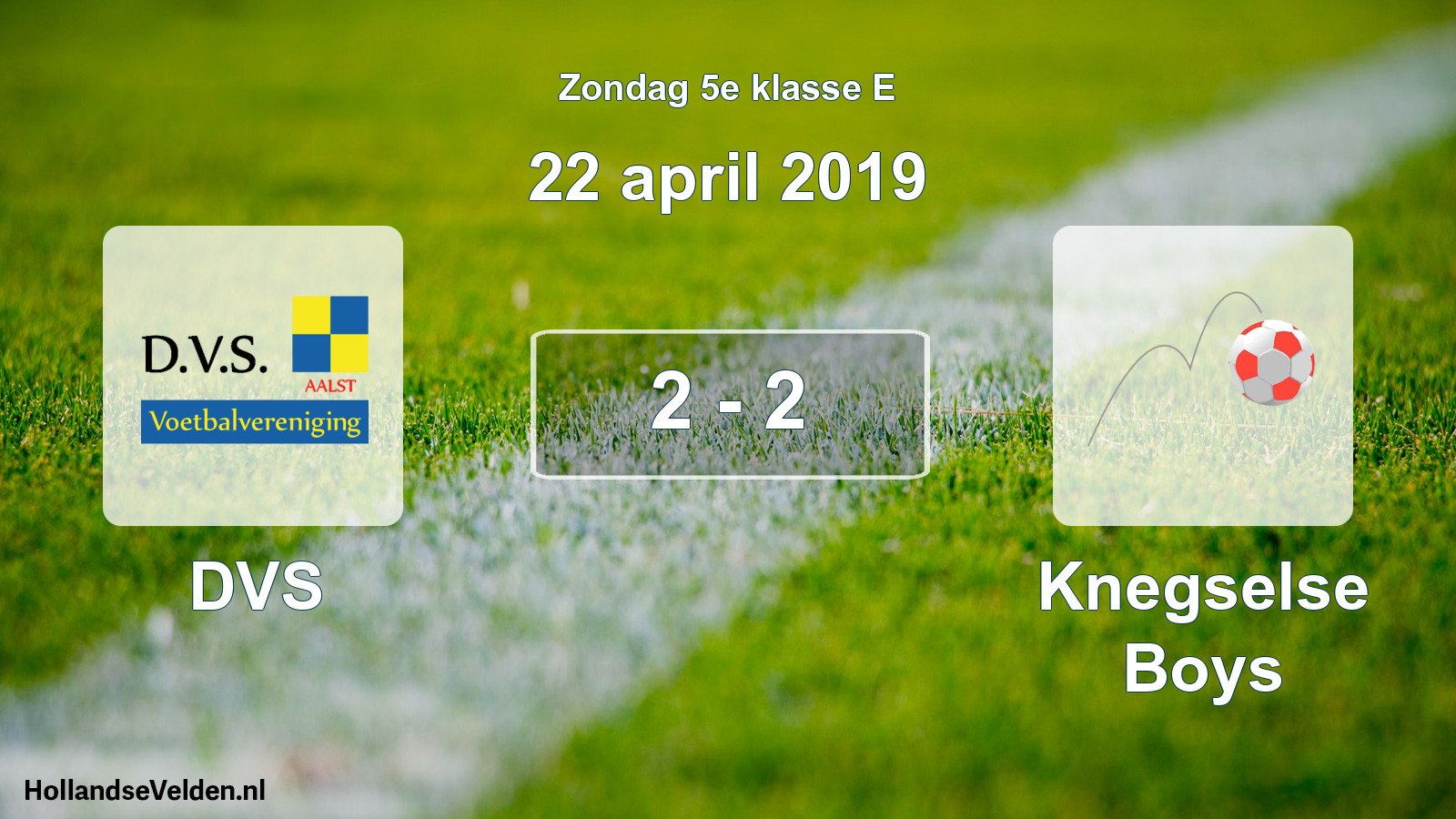 Total number of matches played: DVS - Knegselse Boys 2 - 2 (22 April 2019)