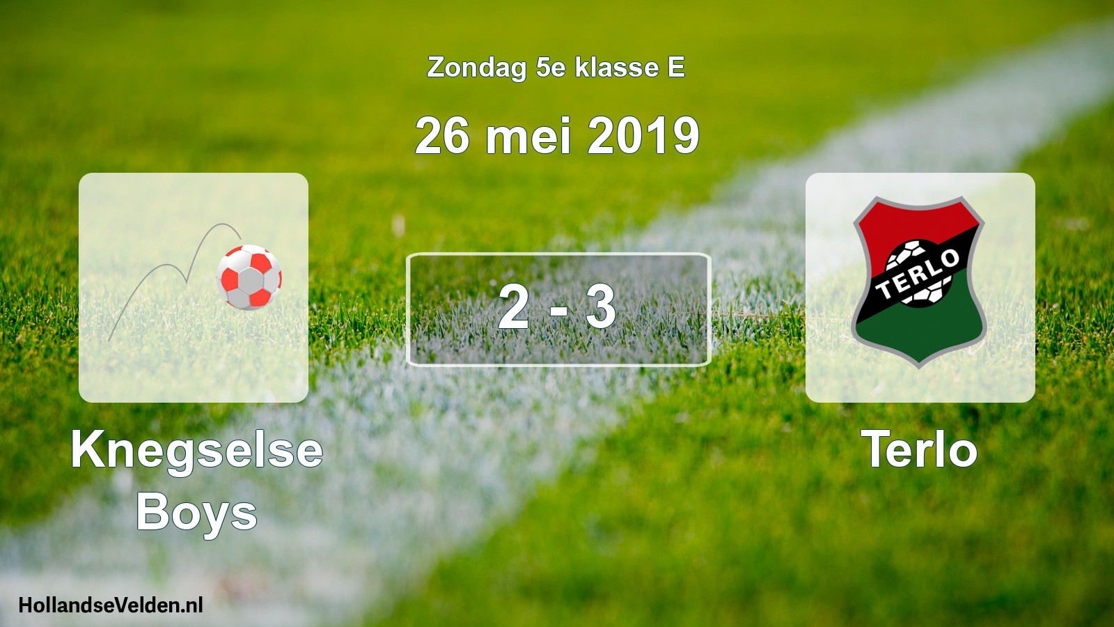 Total number of matches played: Knegselse Boys - Terlo 2 - 3 (26 May 2019)
