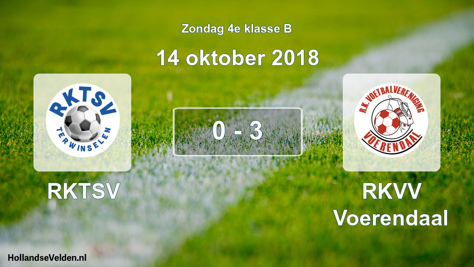 Total number of matches played: RKTSV - RKVV Voerendaal 0 - 3 (14 October 2018)