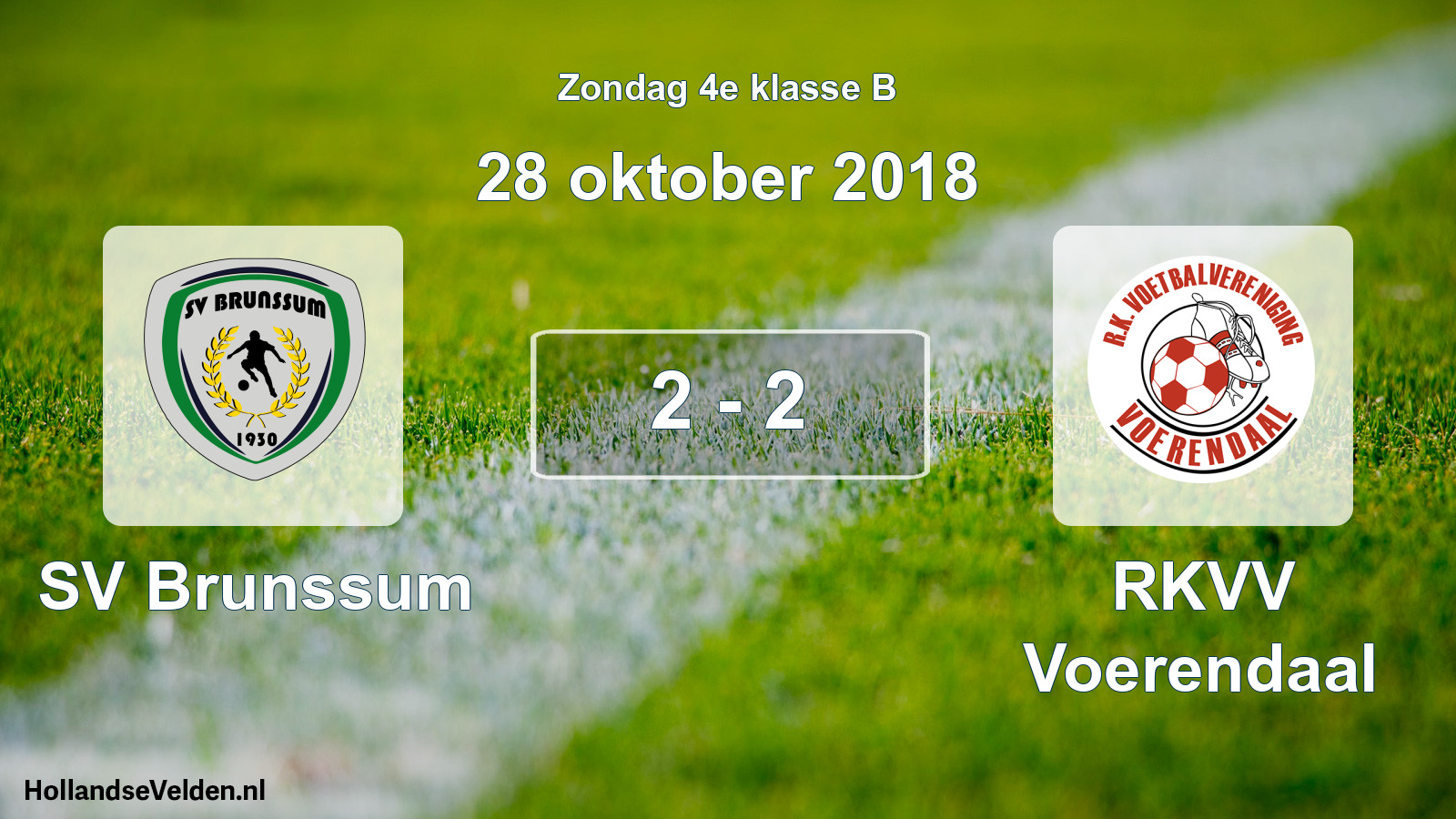 Total number of matches played: SV Brunssum - RKVV Voerendaal 2 - 2 (28 October 2018)