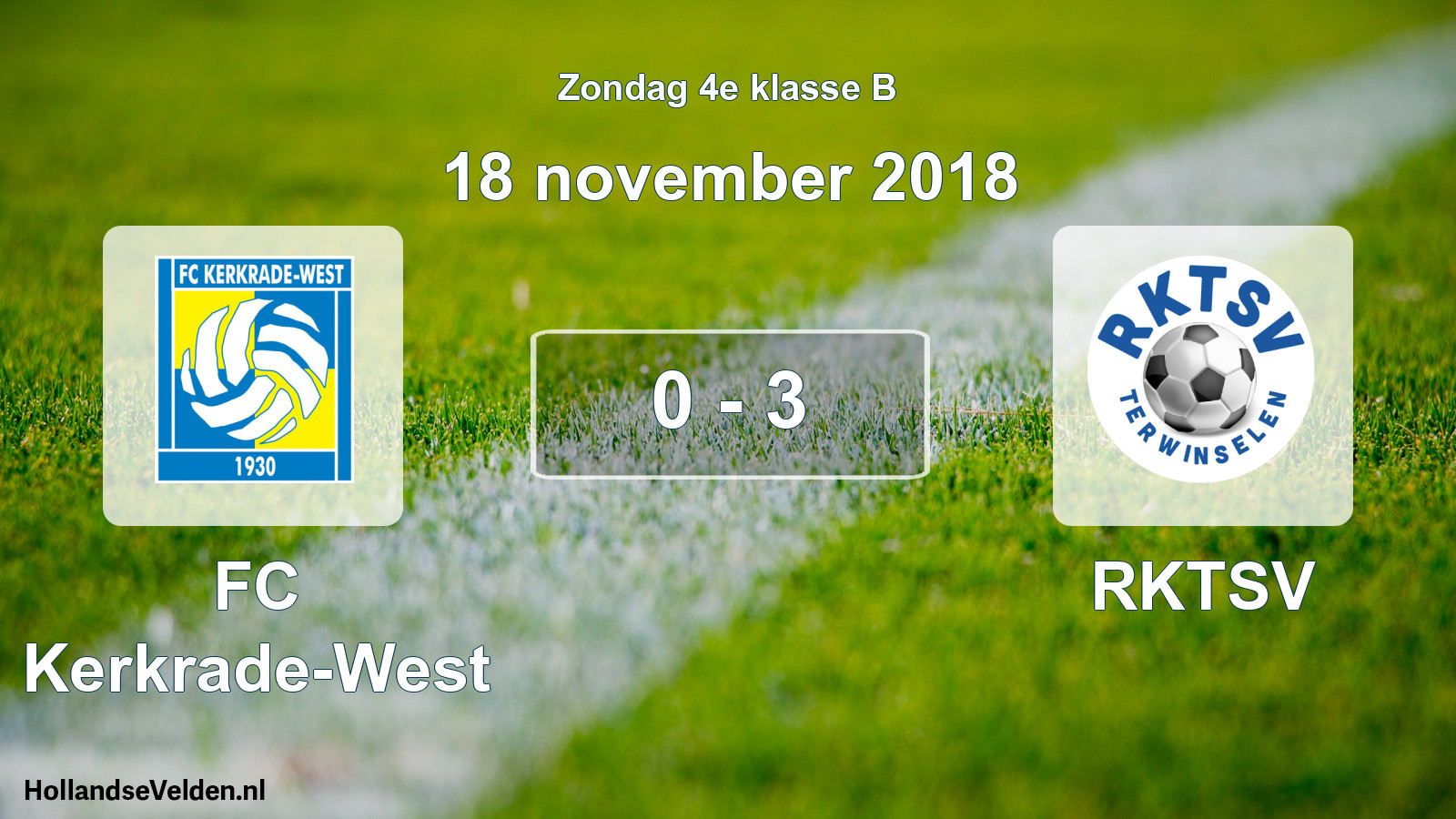 Total number of matches played: FC Kerkrade-West - RKTSV 0 - 3 (18 November 2018)