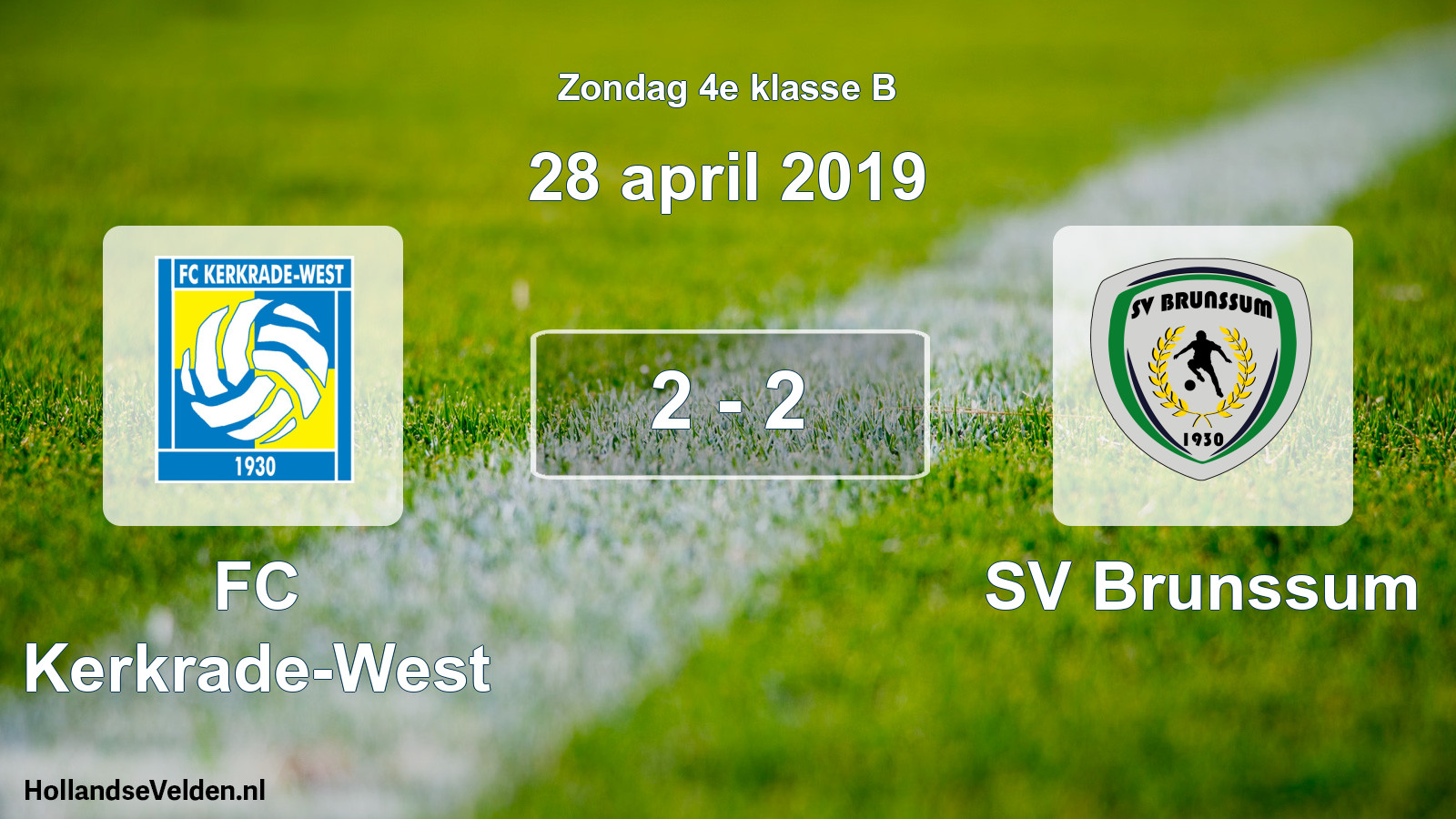 Total number of matches played: FC Kerkrade-West - SV Brunssum 2 - 2 (28 April 2019)