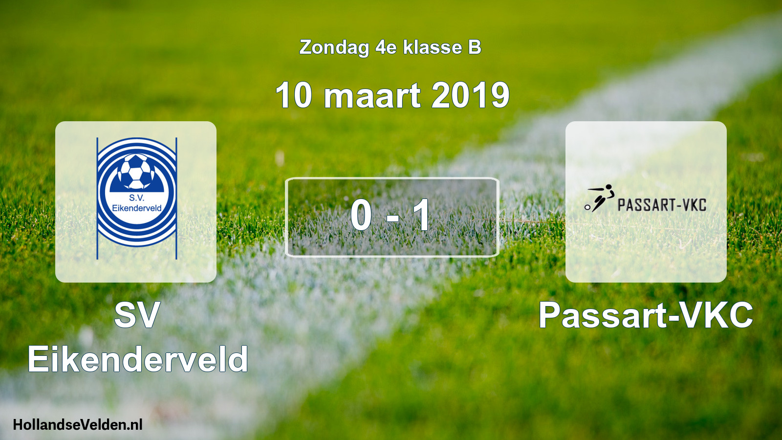 Total number of matches played: SV Eikenderveld - Passart-VKC 0 - 1 (10 March 2019)
