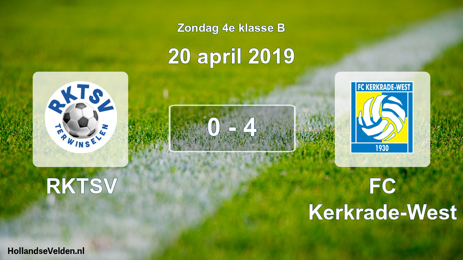 Total number of matches played: RKTSV - FC Kerkrade-West 0 - 4 (20 April 2019)