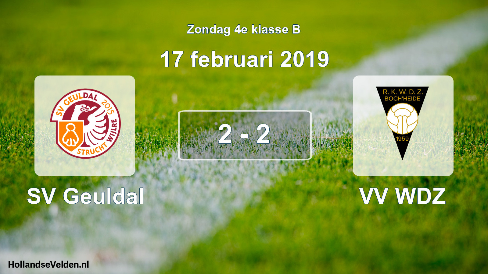 Total number of matches played: SV Geuldal - VV WDZ 2 - 2 (17 February 2019)