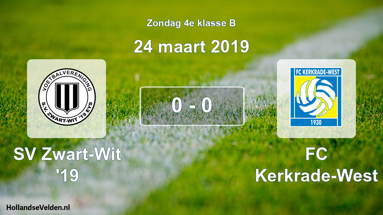 Total number of matches played: SV Zwart-Wit '19 - FC Kerkrade-West 0 - 0 (24 March 2019)