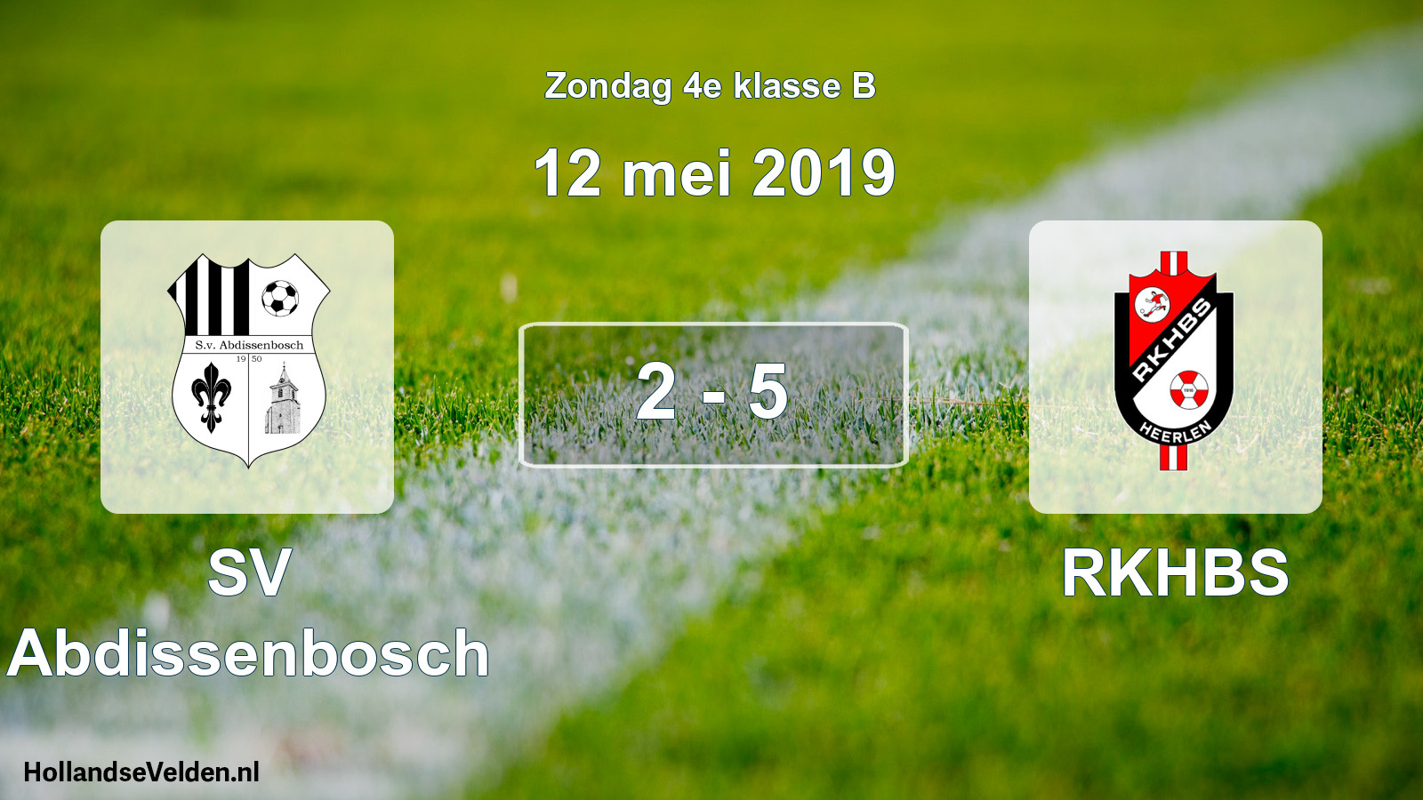 Total number of matches played: SV Abdissenbosch - RKHBS 2 - 5 (12 May 2019)