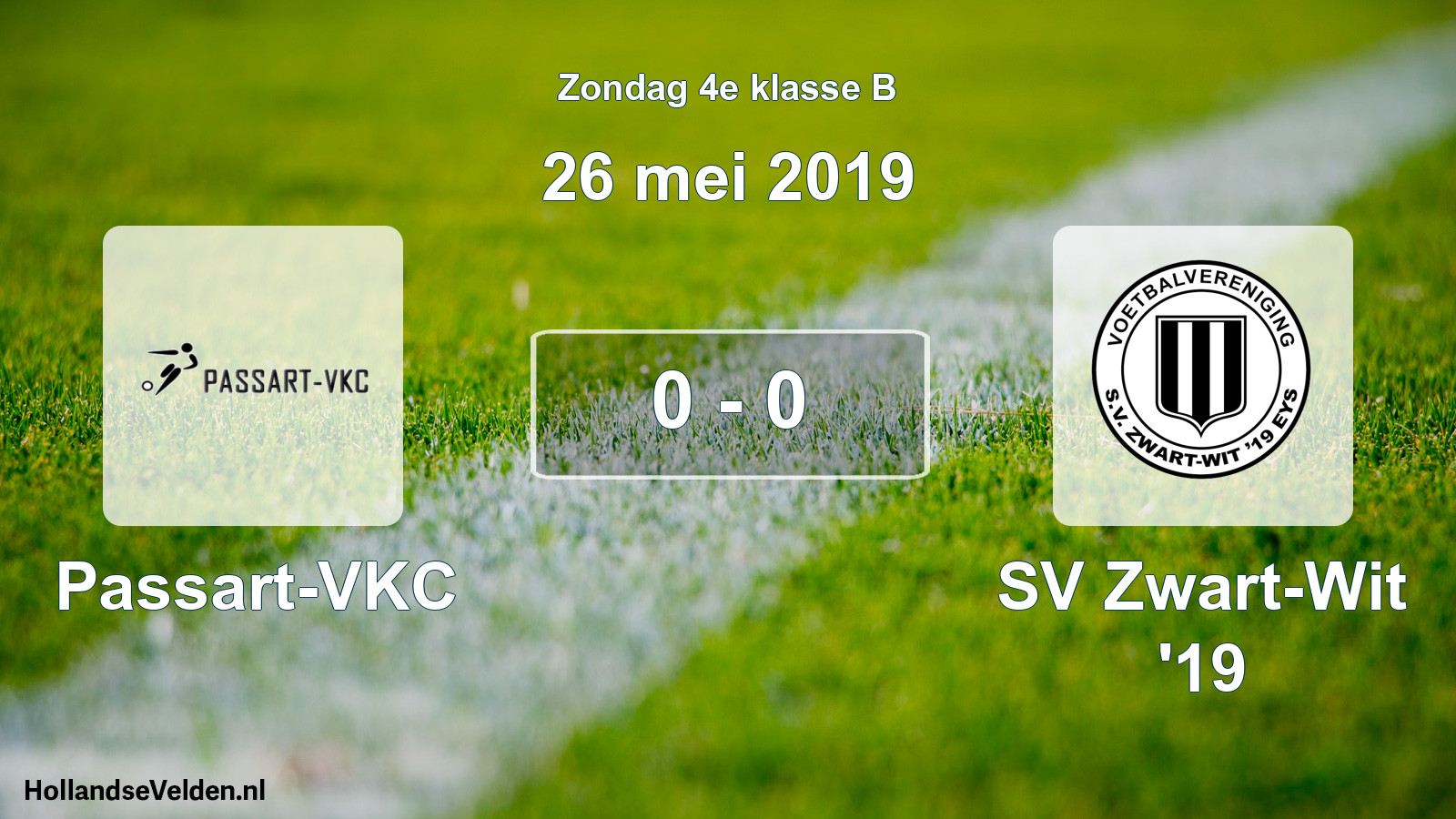 Total number of matches played: Passart-VKC - SV Zwart-Wit '19 0 - 0 (26 May 2019)