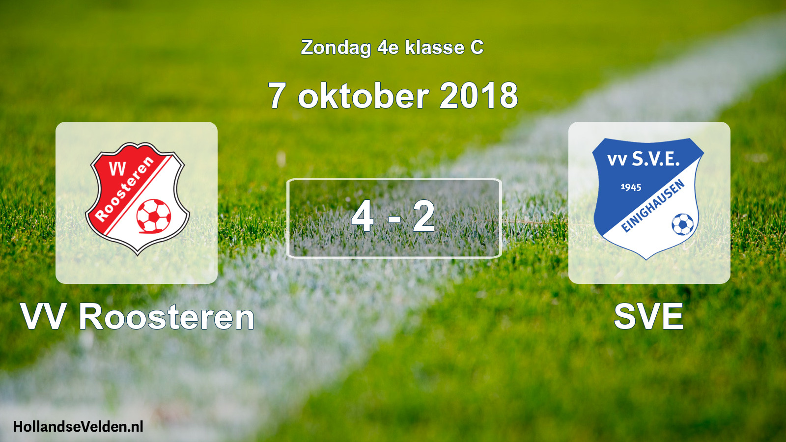 Total number of matches played: VV Roosteren - SVE 4 - 2 (7 October 2018)
