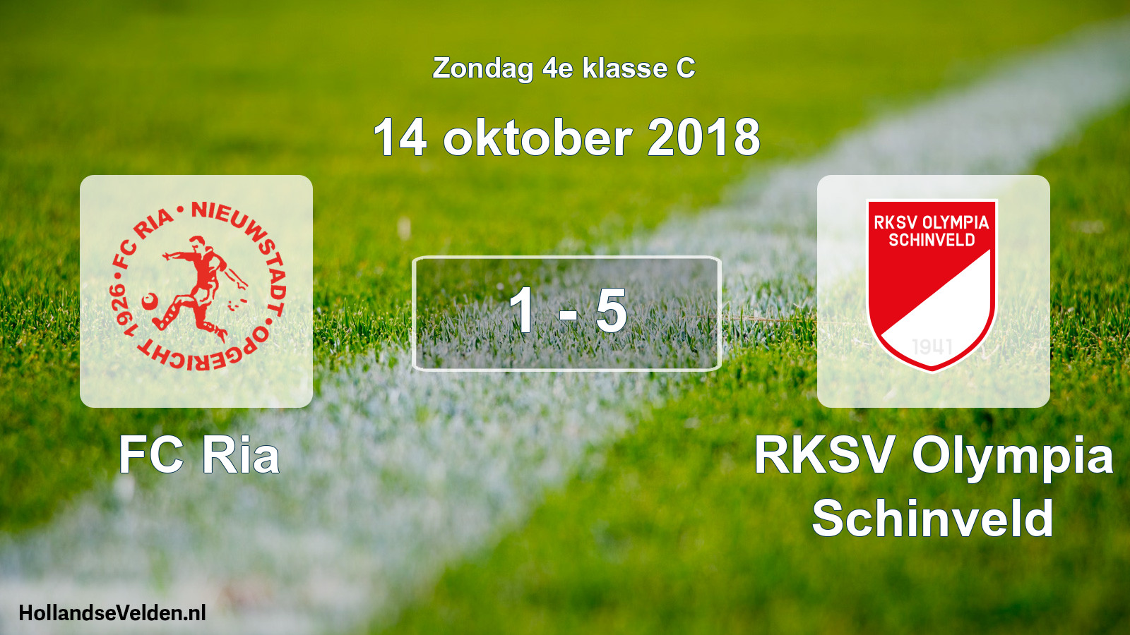 Total number of matches played: FC Ria - RKSV Olympia Schinveld 1 - 5 (14 October 2018)