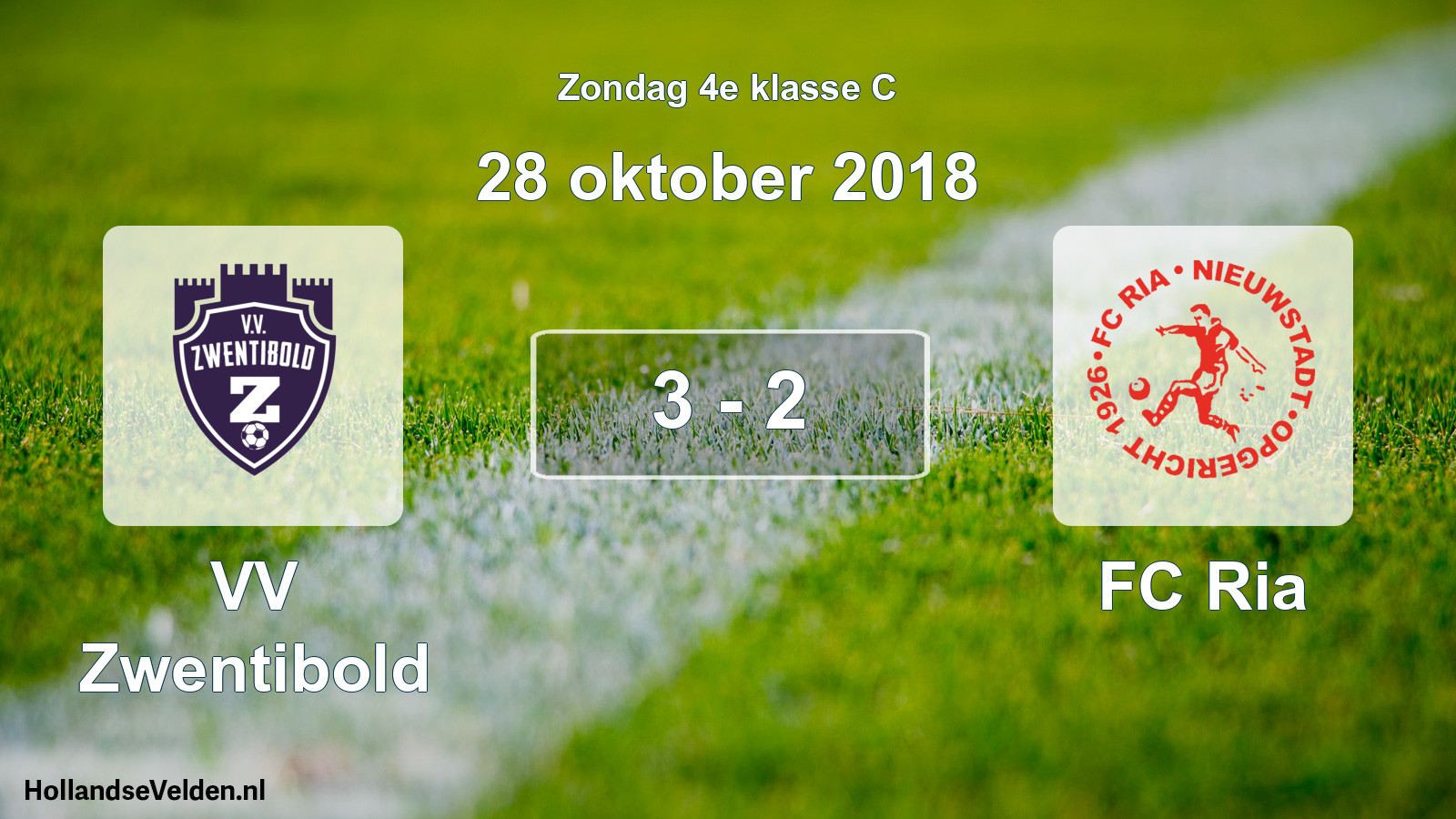 Total number of matches played: VV Zwentibold - FC Ria 3 - 2 (28 October 2018)