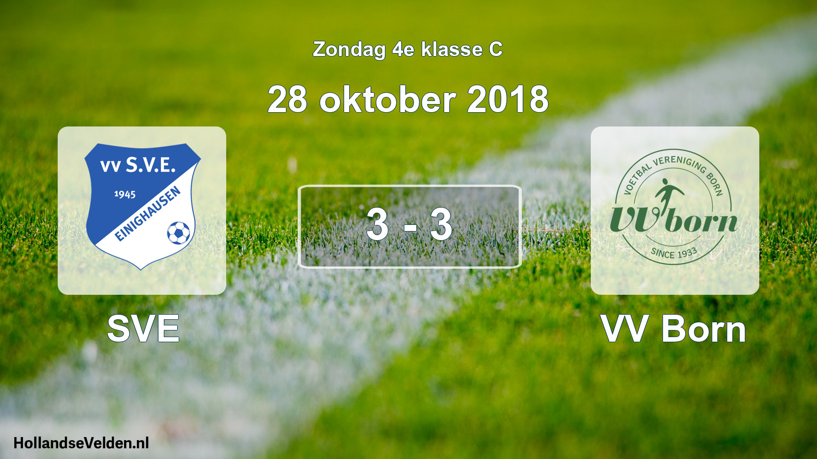 Total number of matches played: SVE - VV Born 3 - 3 (28 October 2018)