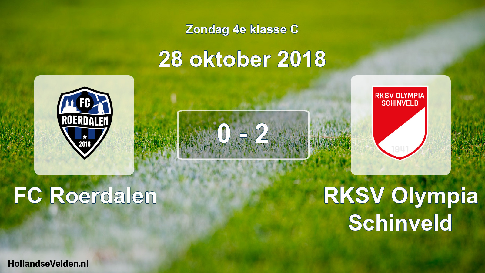 Total number of matches played: FC Roerdalen - RKSV Olympia Schinveld 0 - 2 (28 October 2018)