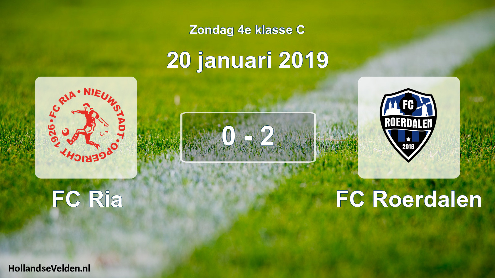 Total number of matches played: FC Ria - FC Roerdalen 0 - 2 (20 January 2019)