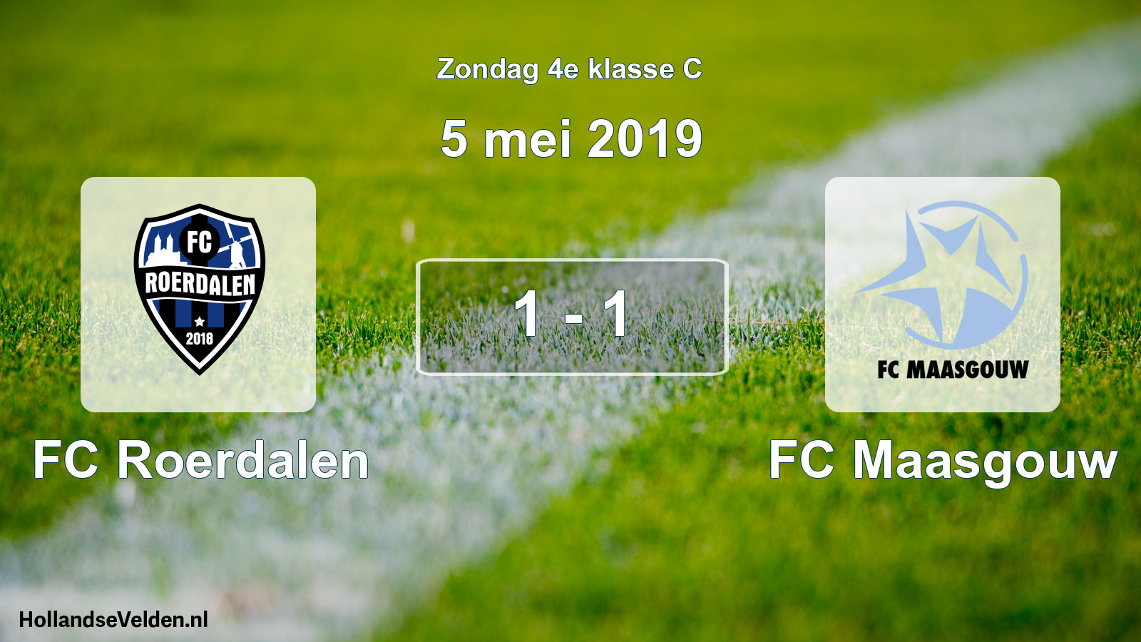 Total number of matches played: FC Roerdalen - FC Maasgouw 1 - 1 (5 May 2019)