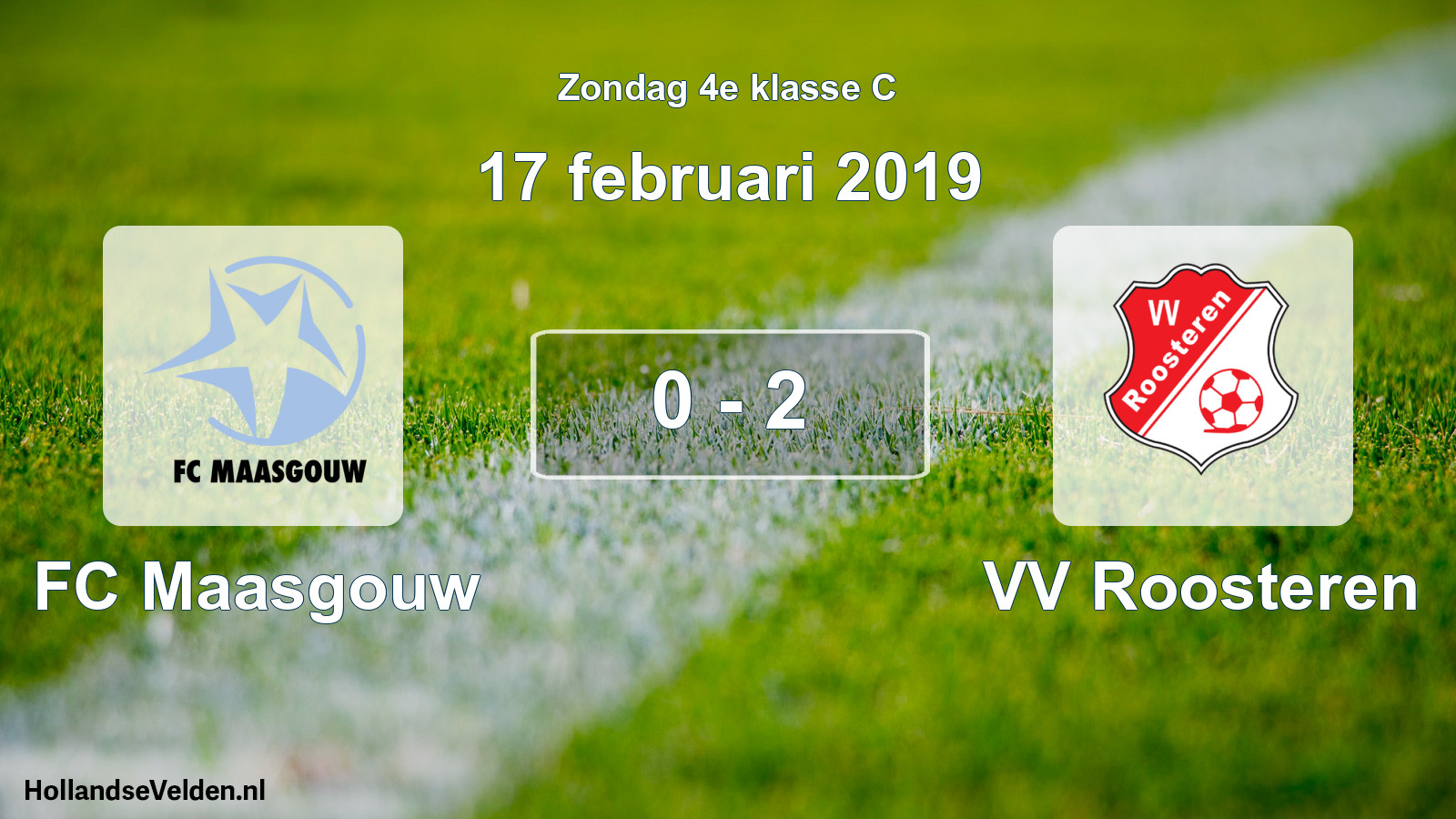Total number of matches played: FC Maasgouw - VV Roosteren 0 - 2 (17 February 2019)