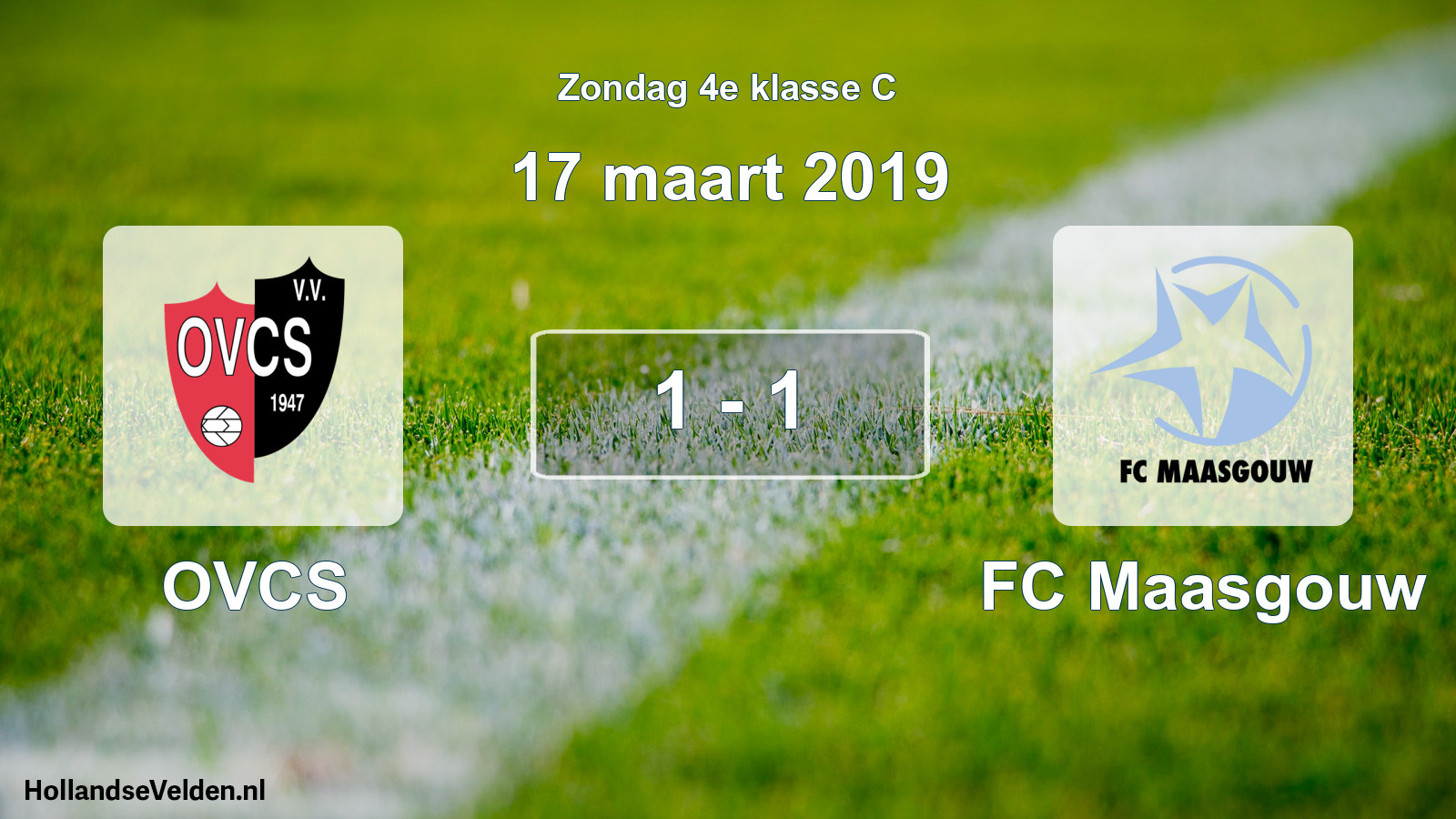 Total number of matches played: OVCS - FC Maasgouw 1 - 1 (17 March 2019)