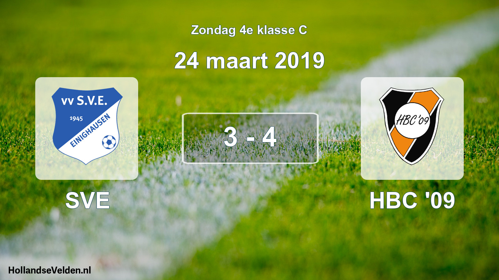 Total number of matches played: SVE - HBC '09 3 - 4 (24 March 2019)
