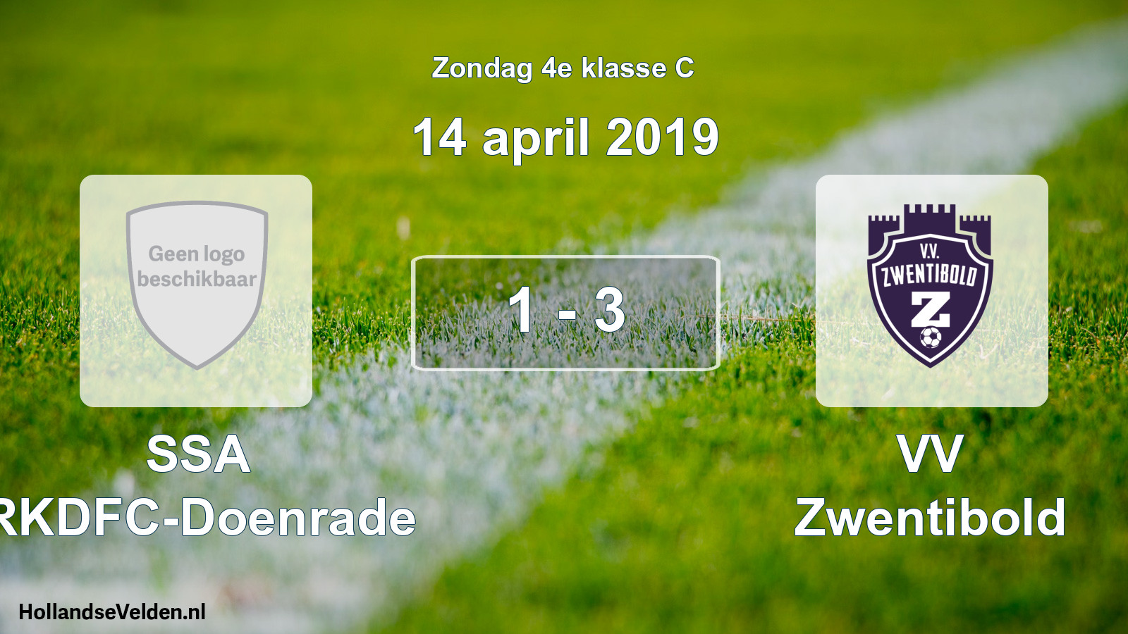 Total number of matches played: SSA RKDFC-Doenrade - VV Zwentibold 1 - 3 (14 April 2019)
