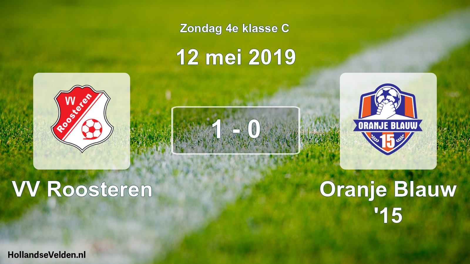 Total number of matches played: VV Roosteren - Oranje Blauw '15 1 - 0 (12 May 2019)