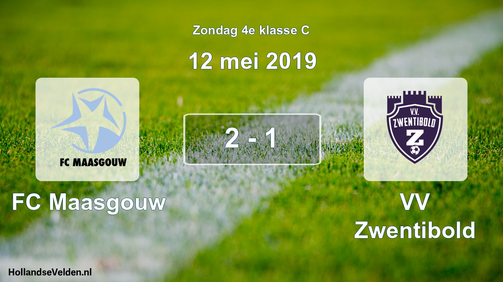 Total number of matches played: FC Maasgouw - VV Zwentibold 2 - 1 (12 May 2019)
