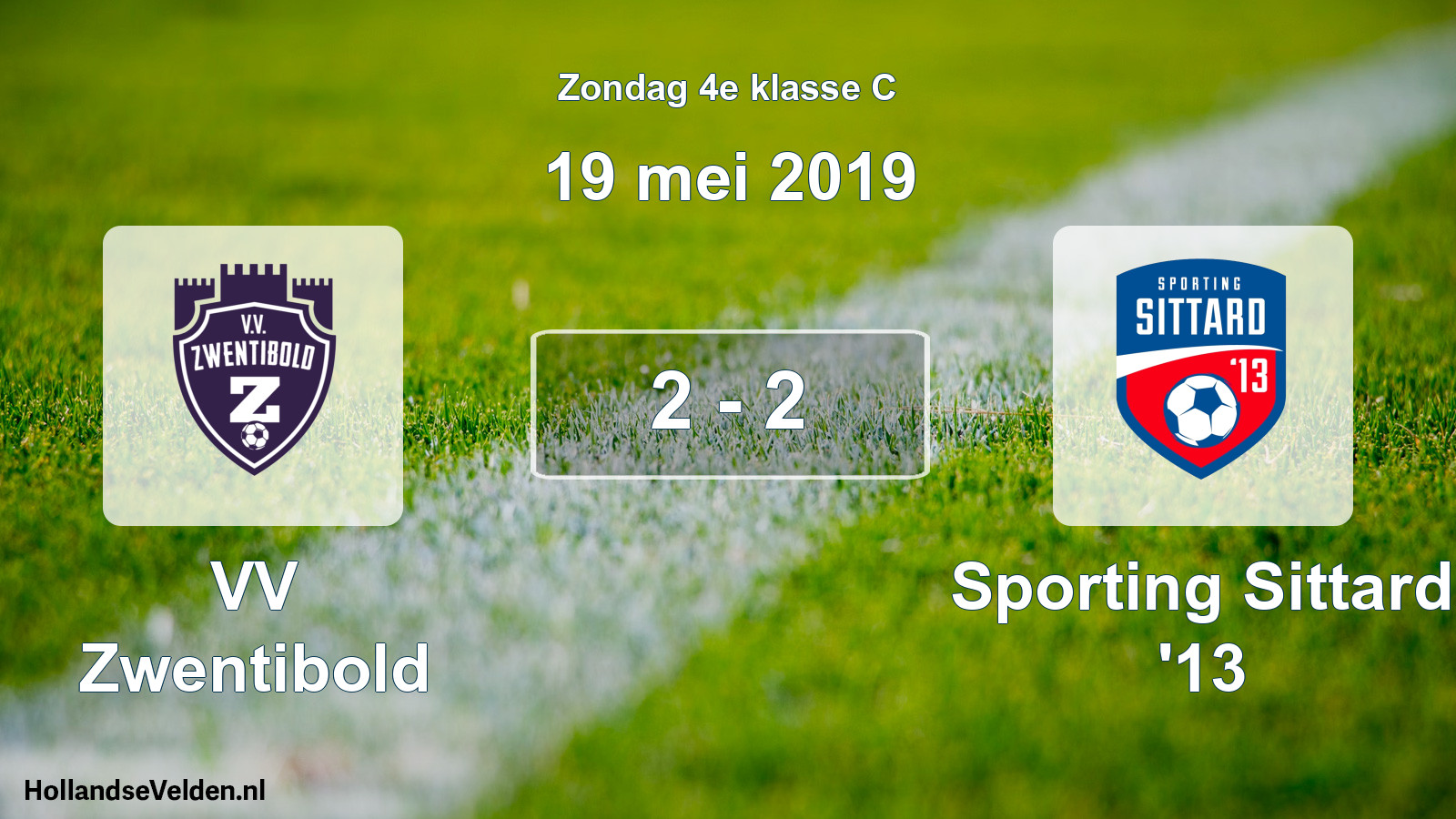 Total number of matches played: VV Zwentibold - Sporting Sittard '13 2 - 2 (19 May 2019)