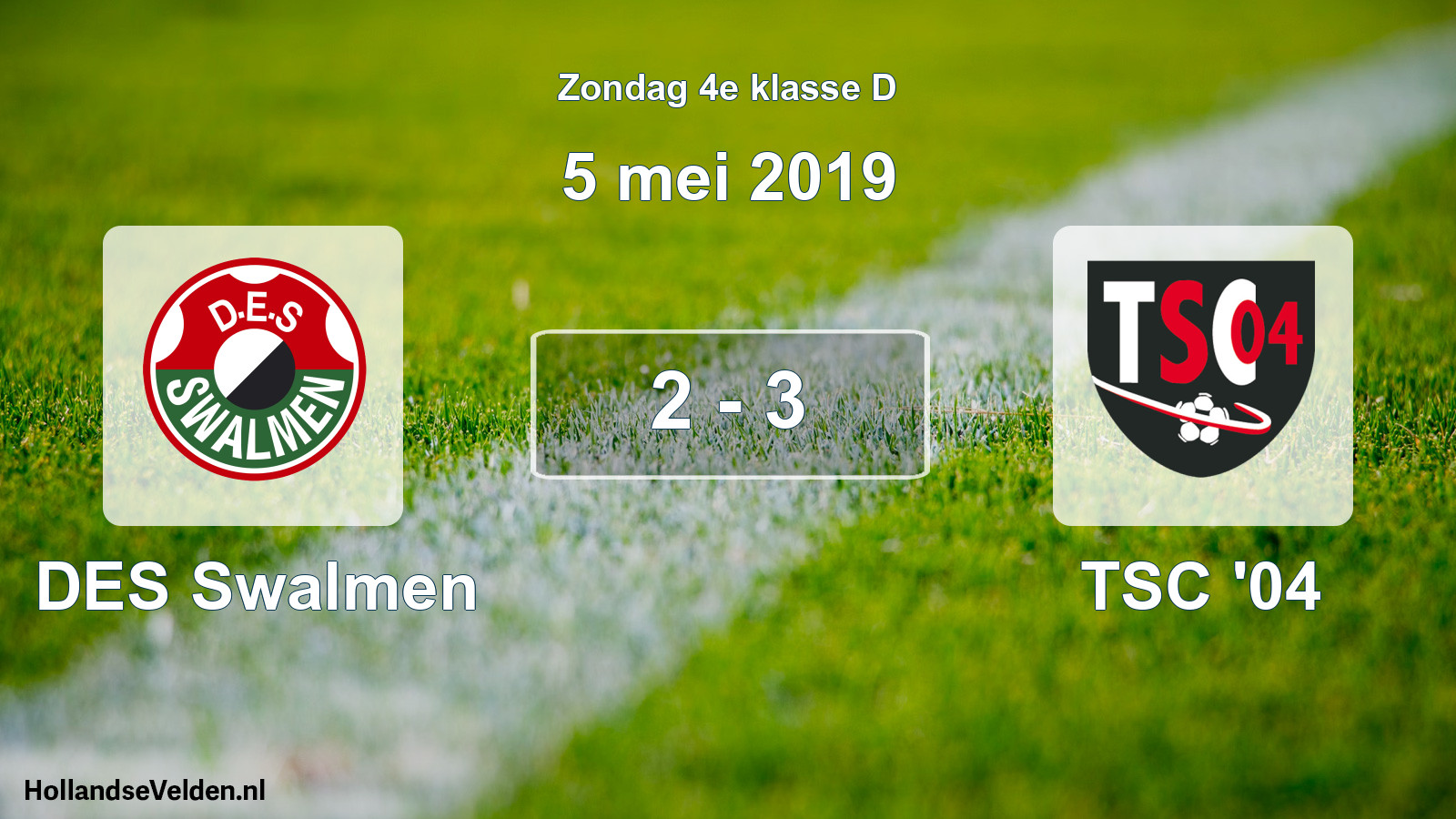 Total number of matches played: DES Swalmen - TSC '04 2 - 3 (5 May 2019)
