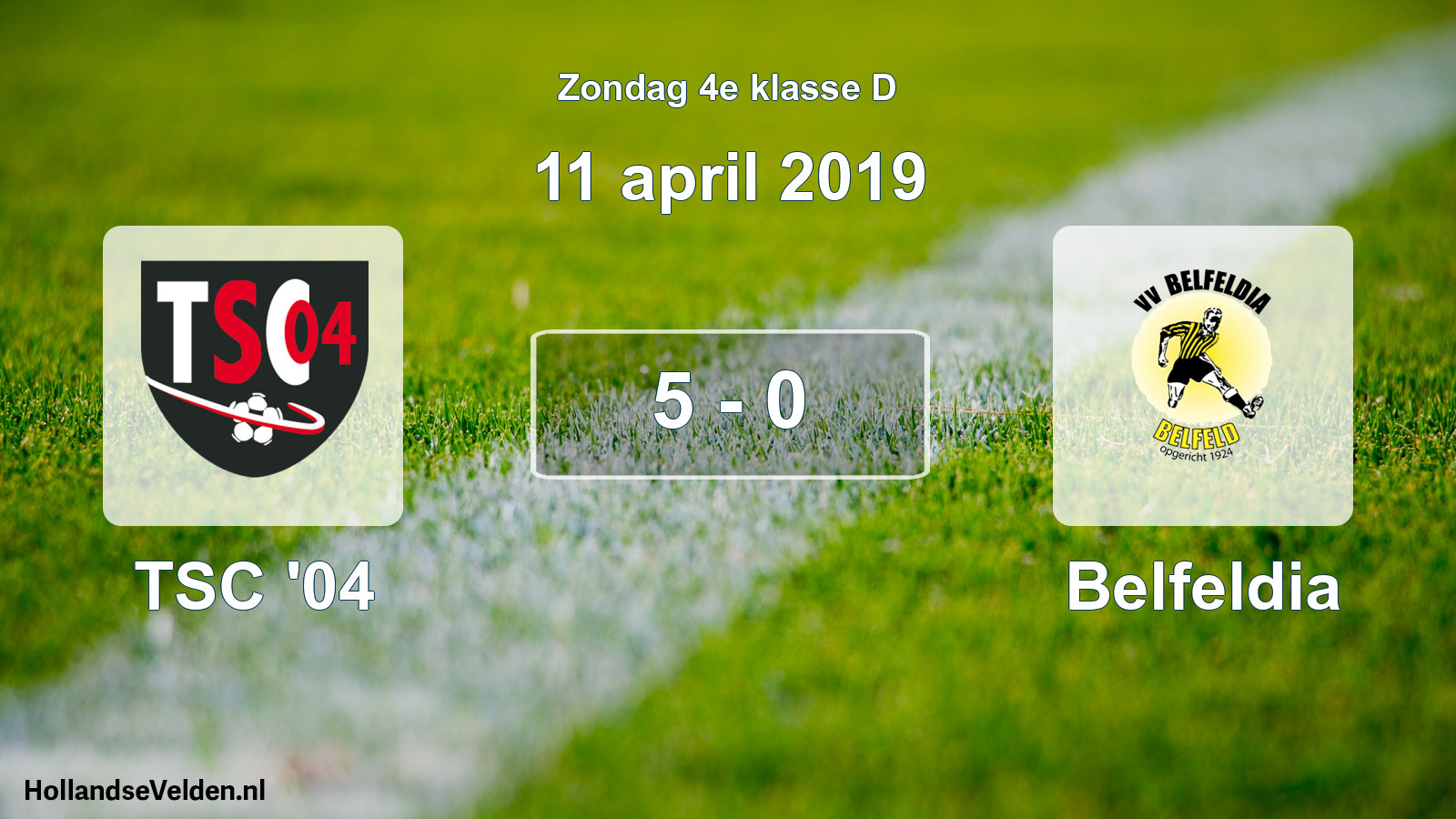 Total number of matches played: TSC '04 - Belfeldia 5 - 0 (11 April 2019)