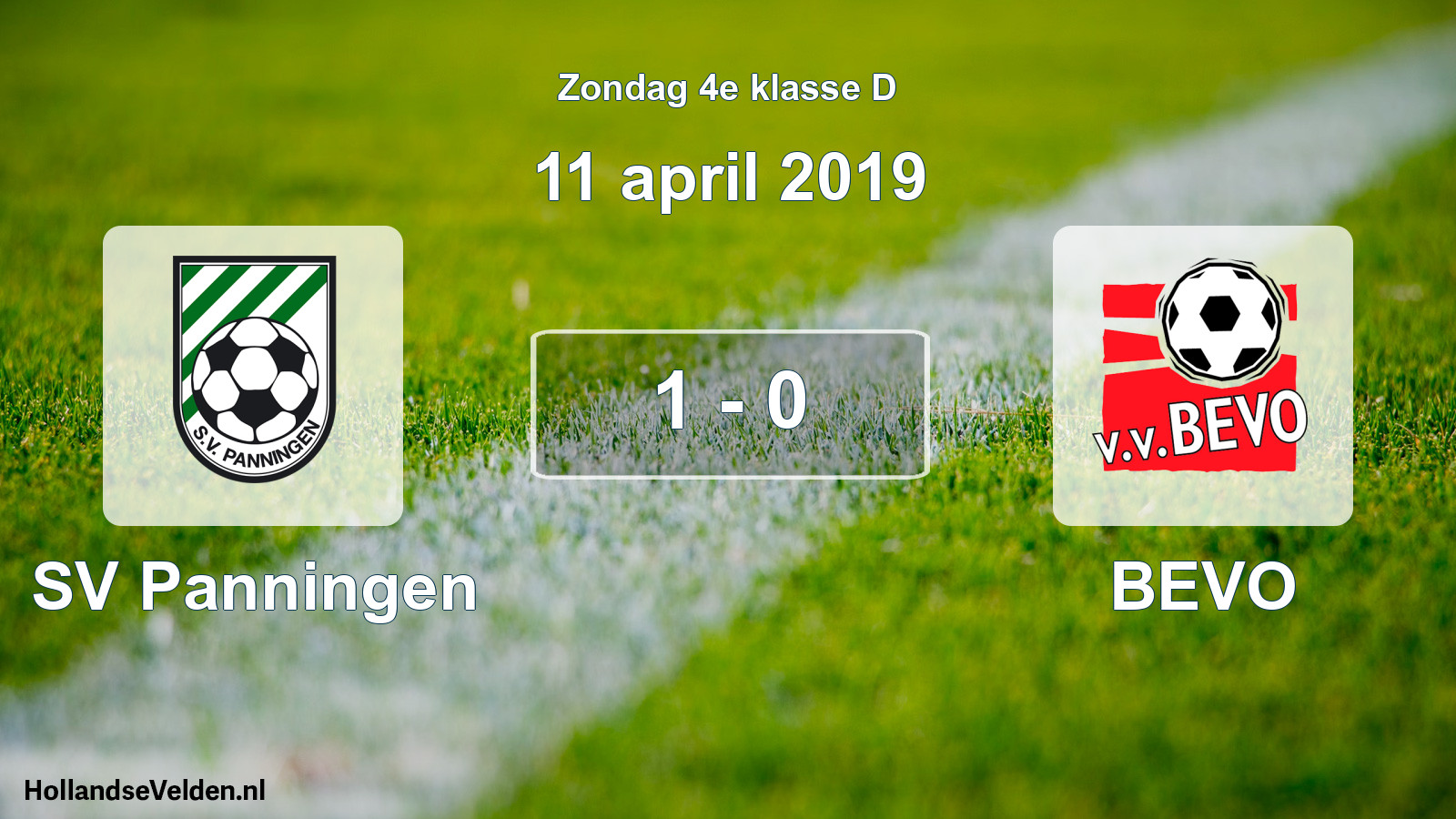 Total number of matches played: SV Panningen - BEVO 1 - 0 (11 April 2019)