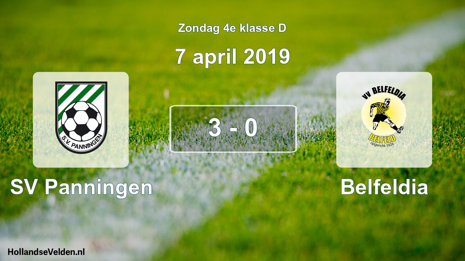 Total number of matches played: SV Panningen - Belfeldia 3 - 0 (7 April 2019)
