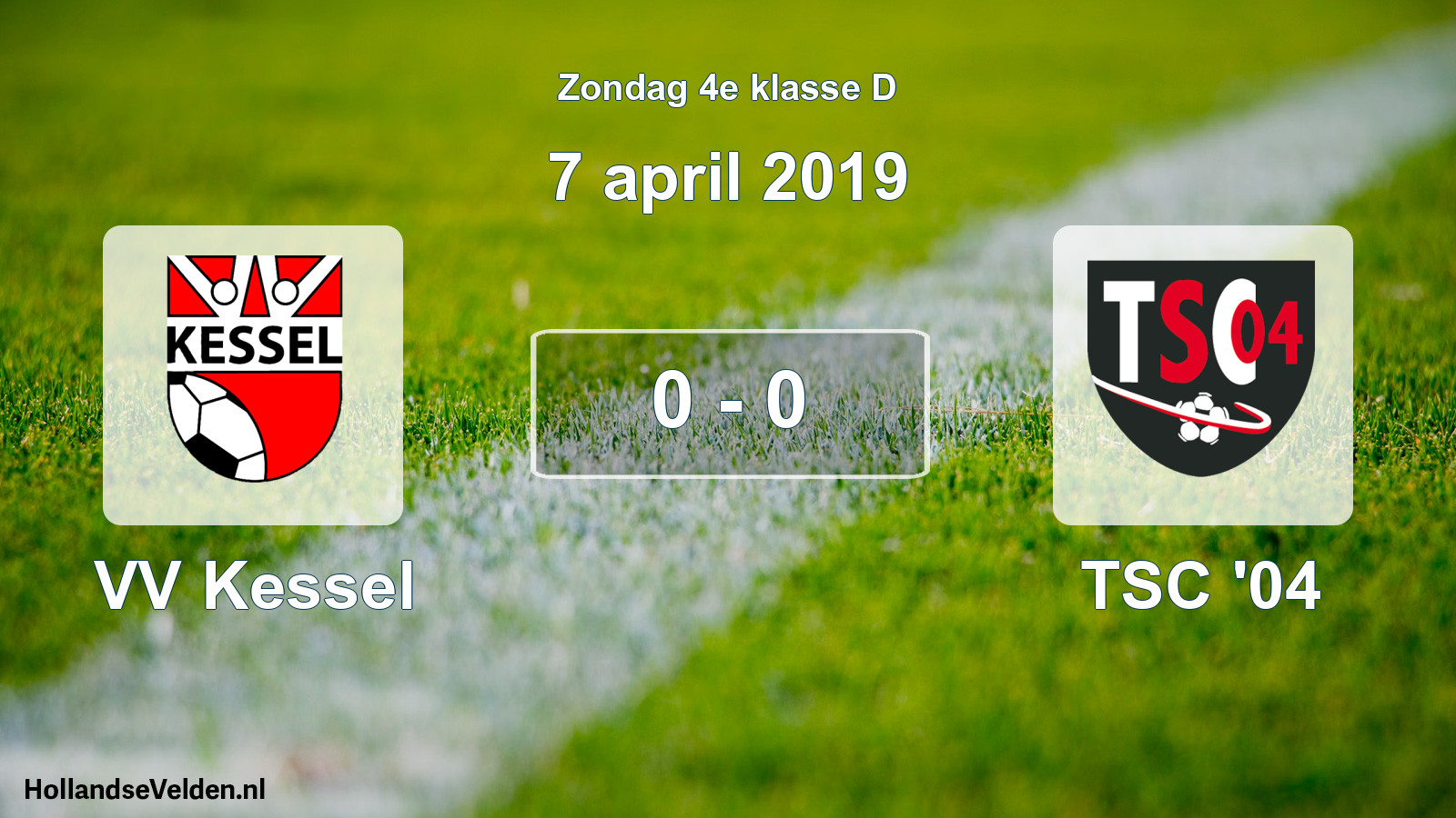 Total number of matches played: VV Kessel - TSC '04 0 - 0 (7 April 2019)