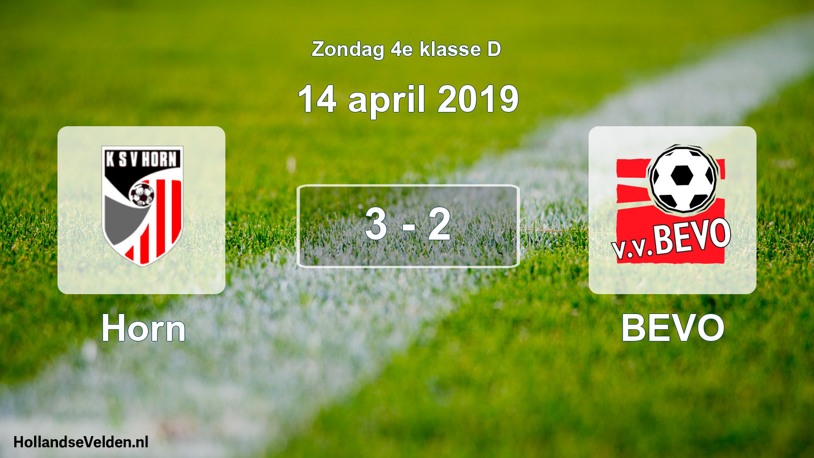 Total number of matches played: Horn - BEVO 3 - 2 (14 April 2019)