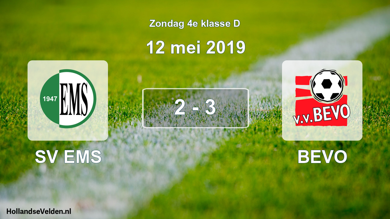 Total number of matches played: SV EMS - BEVO 2 - 3 (12 May 2019)