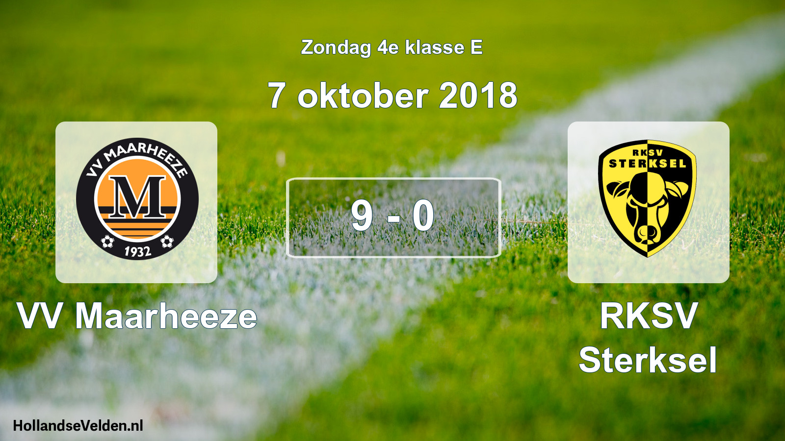 Total number of matches played: VV Maarheeze - RKSV Sterksel 9 - 0 (7 October 2018)