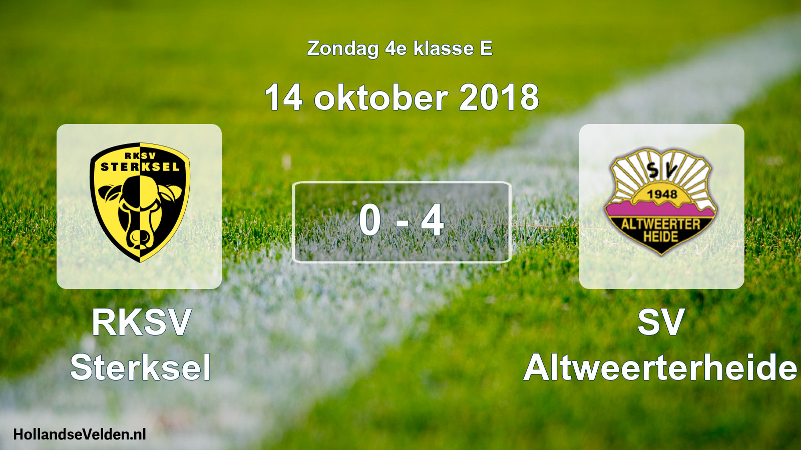 Total number of matches played: RKSV Sterksel - SV Altweerterheide 0 - 4 (14 October 2018)
