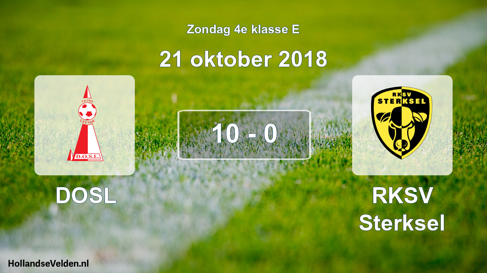 Total number of matches played: DOSL - RKSV Sterksel 10 - 0 (21 October 2018)