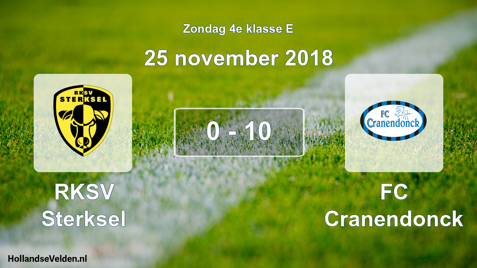 Total number of matches played: RKSV Sterksel - FC Cranendonck 0 - 10 (25 November 2018)