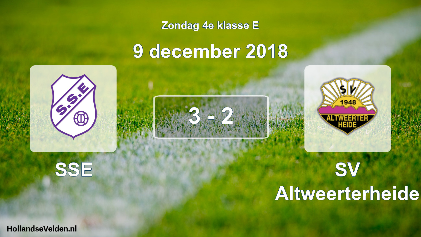 Total number of matches played: SSE - SV Altweerterheide 3 - 2 (9 December 2018)