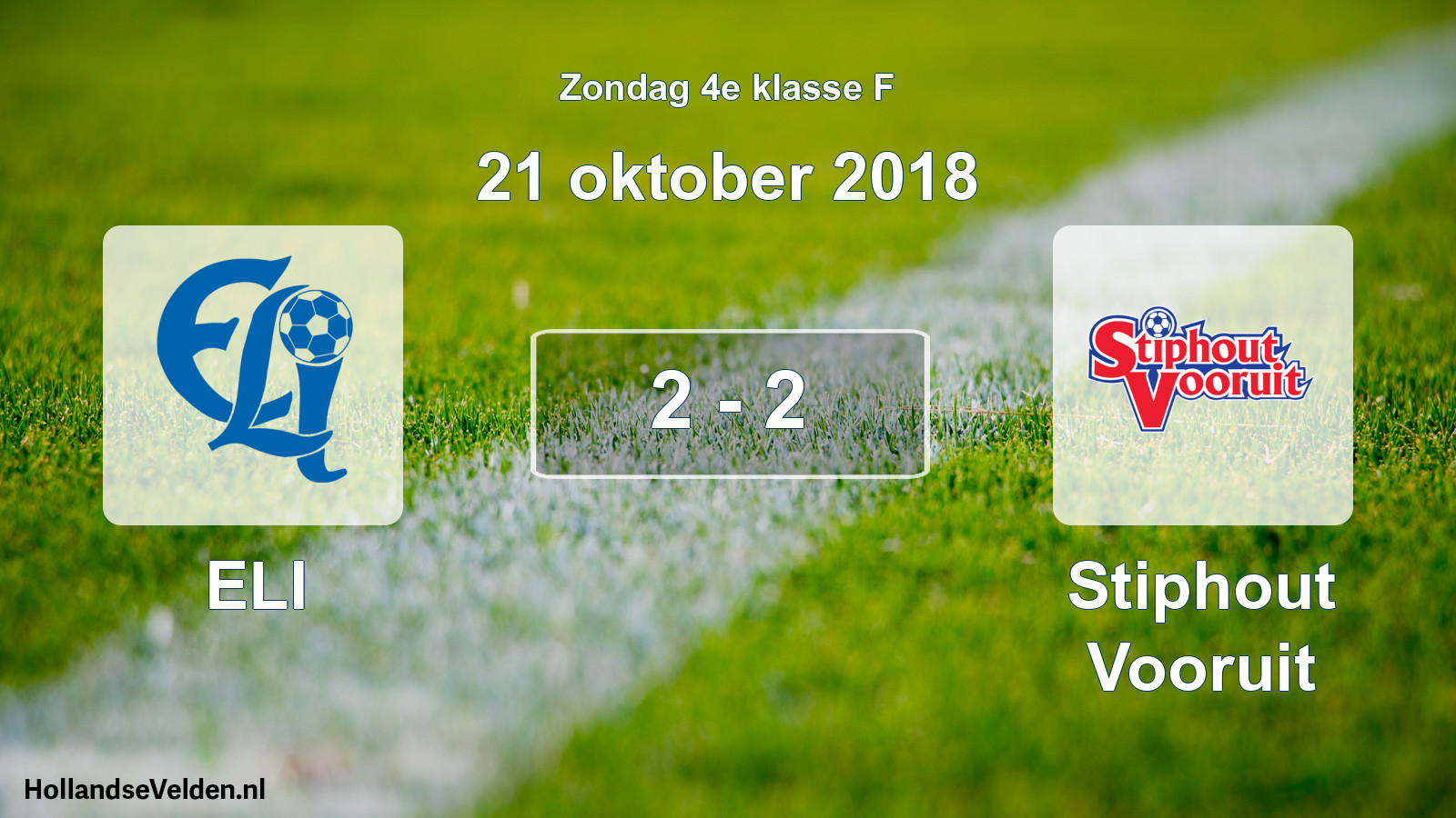 Total number of matches played: ELI - Stiphout Vooruit 2 - 2 (21 October 2018)