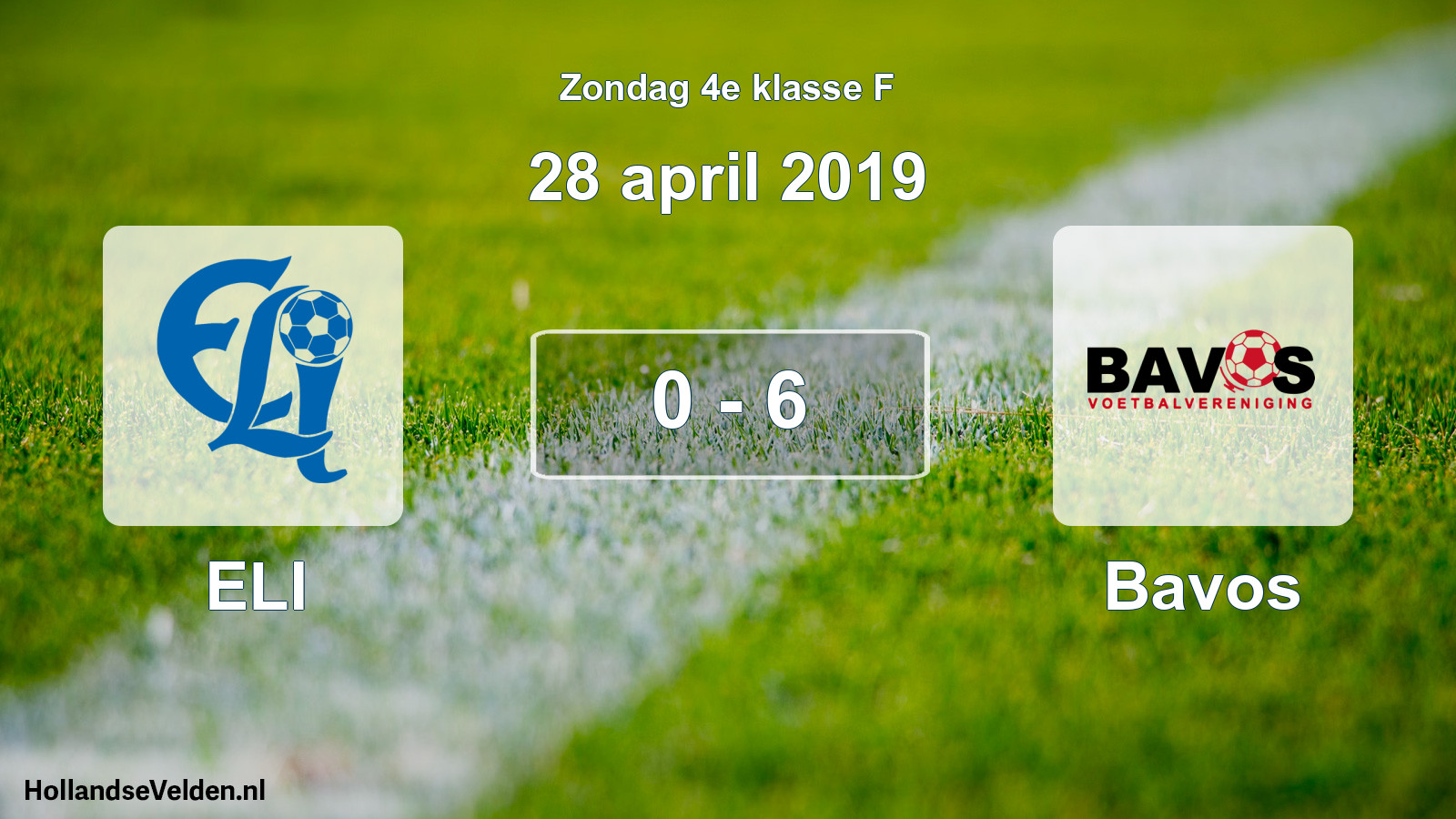 Total number of matches played: ELI - Bavos 0 - 6 (28 April 2019)