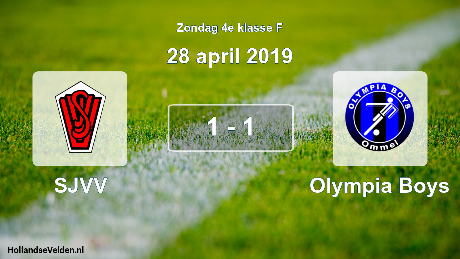 Total number of matches played: SJVV - Olympia Boys 1 - 1 (28 April 2019)