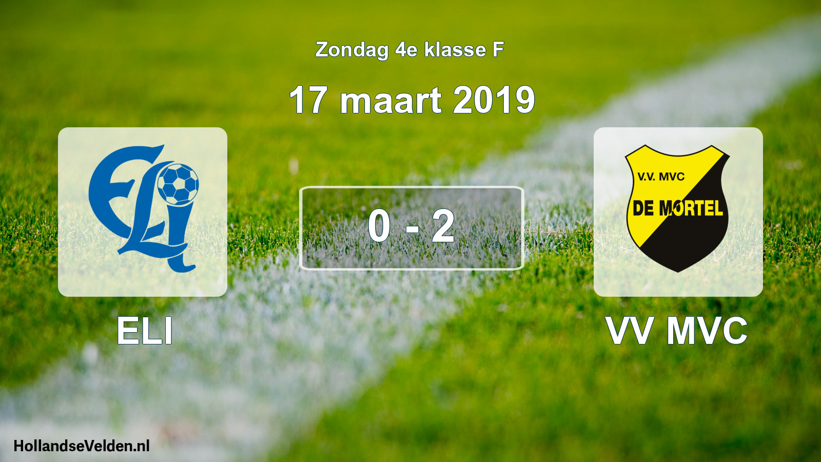 Total number of matches played: ELI - VV MVC 0 - 2 (17 March 2019)