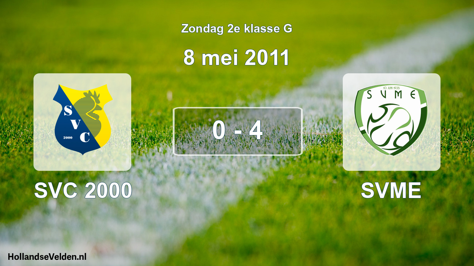 Total number of matches played: SVC 2000 - SVME 0 - 4 (8 May 2011)
