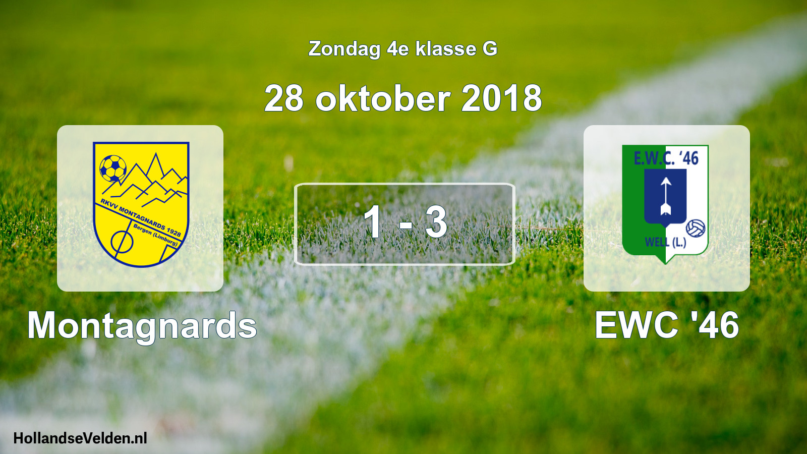 Total number of matches played: Montagnards - EWC '46 1 - 3 (28 October 2018)