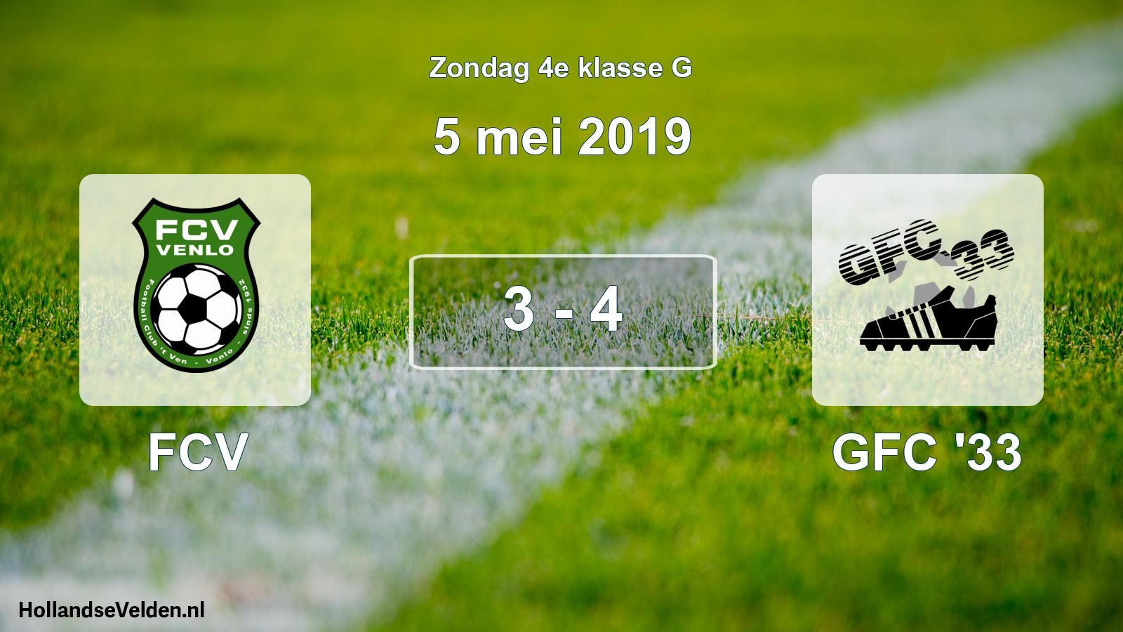 Total number of matches played: FCV - GFC '33 3 - 4 (5 May 2019)
