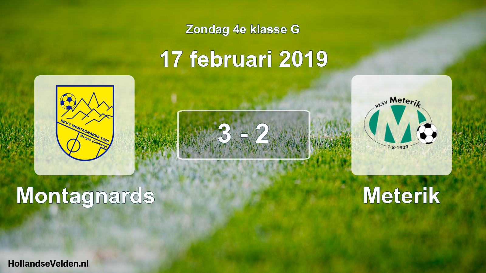 Total number of matches played: Montagnards - Meterik 3 - 2 (17 February 2019)
